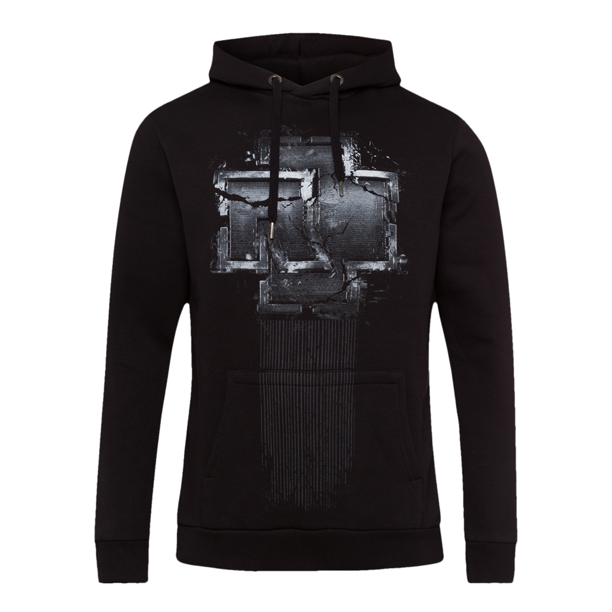 Rammstein ブラック パーカー Hoodie ”Broken Logo” | Rammstein-Shop