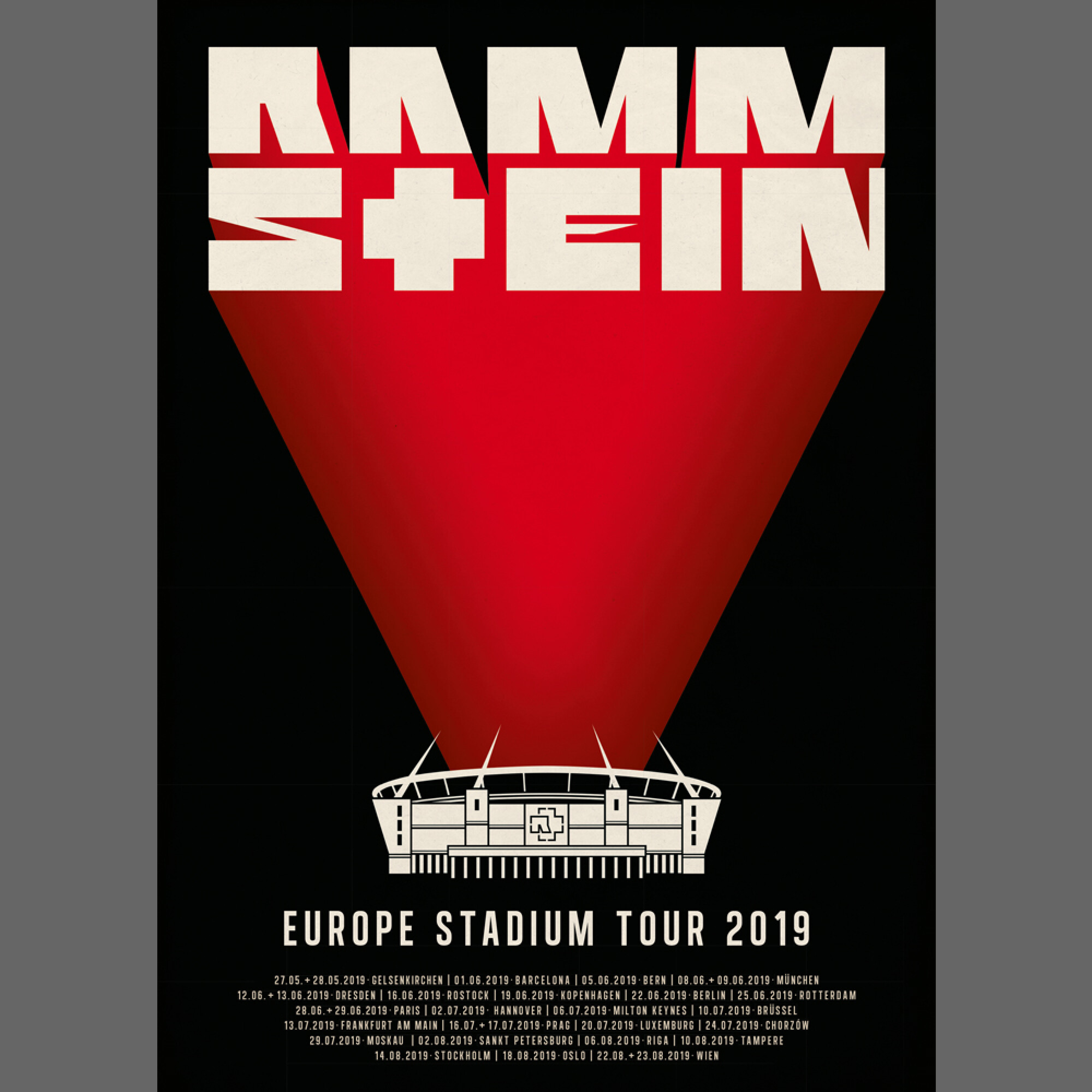 rammstein tour poster