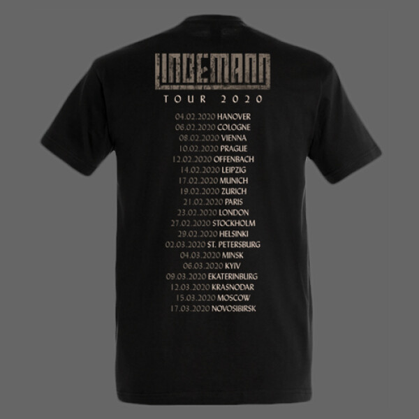 Lindemann Rammstein Tour 2020 Shirt Camiseta Lindemann ”F&M-Tour