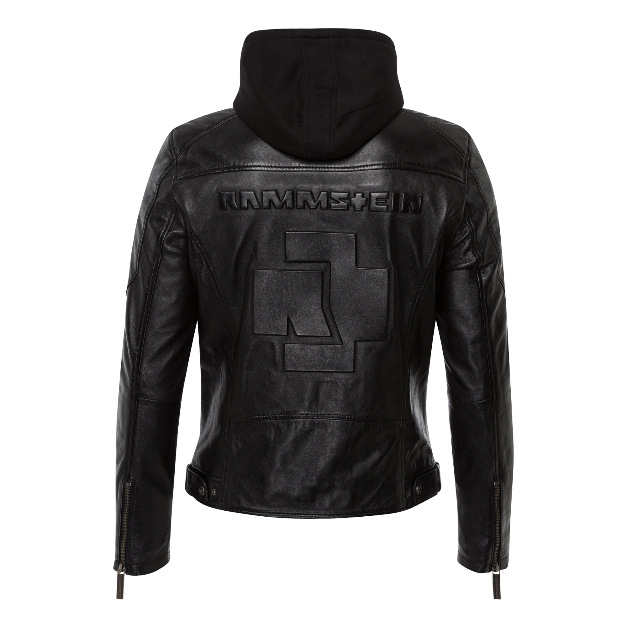 Lederjacke ”Logo”mit Kapuze RammsteinShop