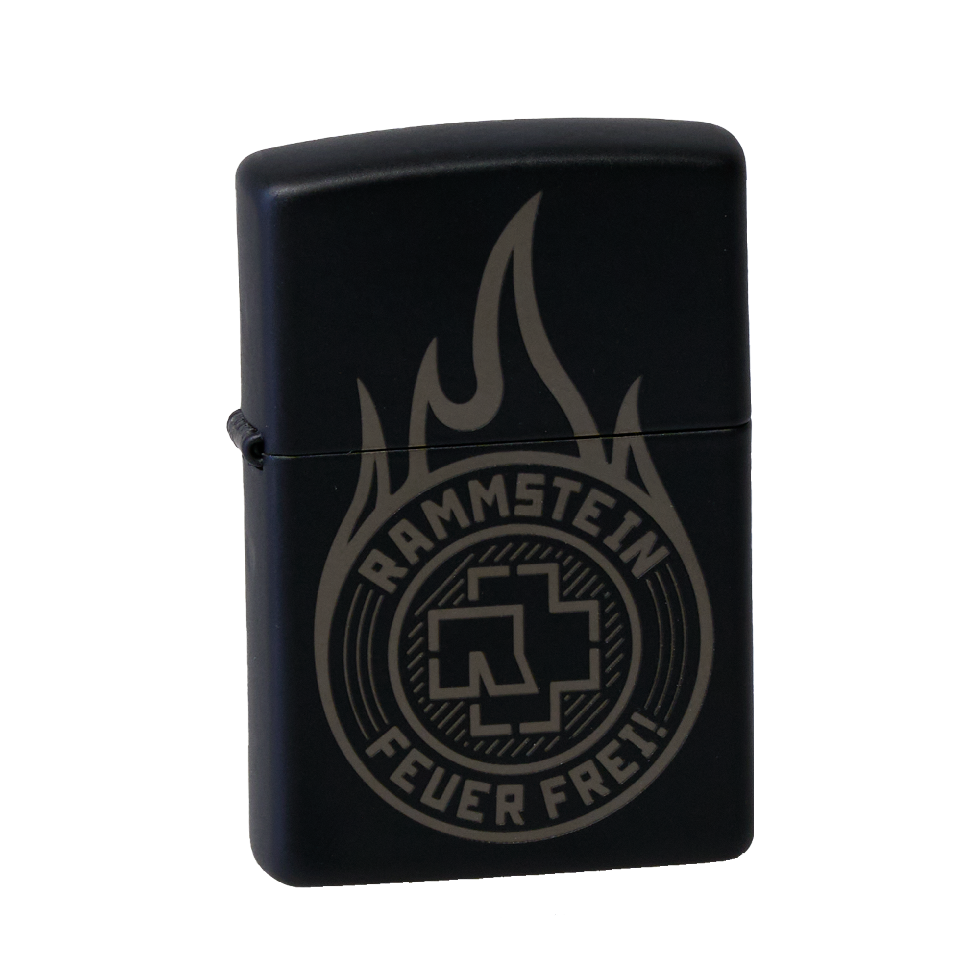 Zippo lighter ”Feuer Frei!” *Black Matte* | Rammstein-Shop