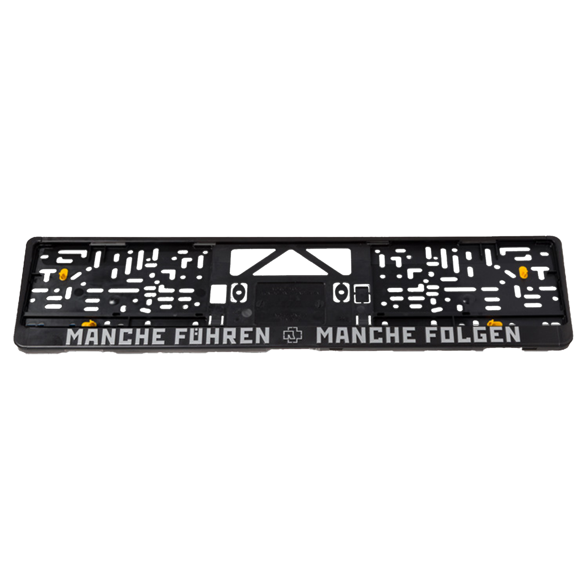 License Plate Holder “Manche führen manche folgen”