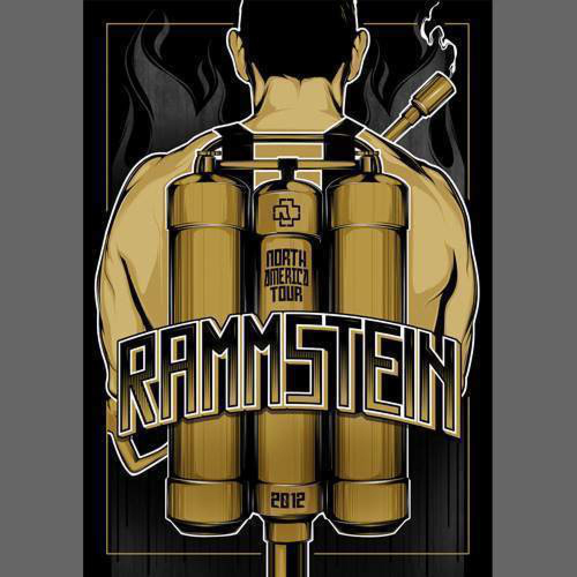 rammstein north american tour poster