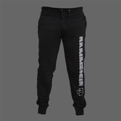 sweatpants with logo on front