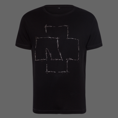 Rammstein Aufnäher Logo 7,5 x 7,5cm schwarz, Offizielles Band Merchandise  : : Fashion
