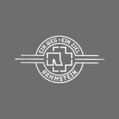Rammstein Autoaufkleber EIN Weg, EIN Ziel” schwarz, Offizielles Band  Merchandise (aussenklebend) 69 x 38cm Heckscheibe